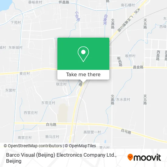 Barco Visual (Beijing) Electronics Company Ltd. map