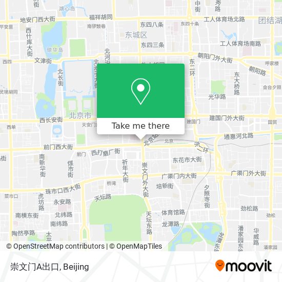 崇文门A出口 map