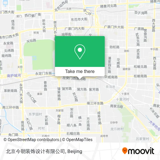 北京今朝装饰设计有限公司 map