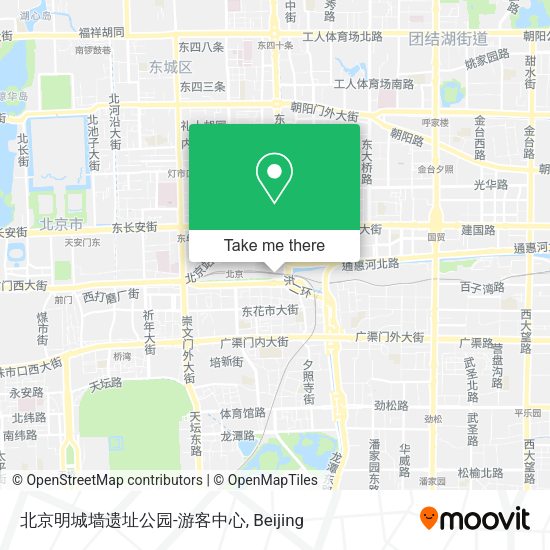 北京明城墙遗址公园-游客中心 map