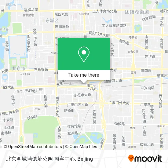 北京明城墙遗址公园-游客中心 map