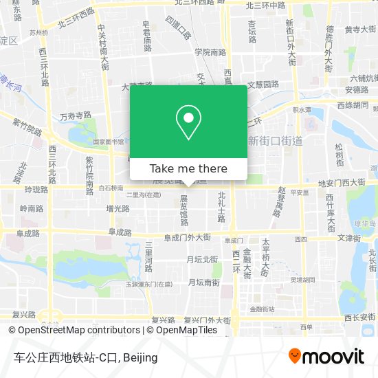 车公庄西地铁站-C口 map