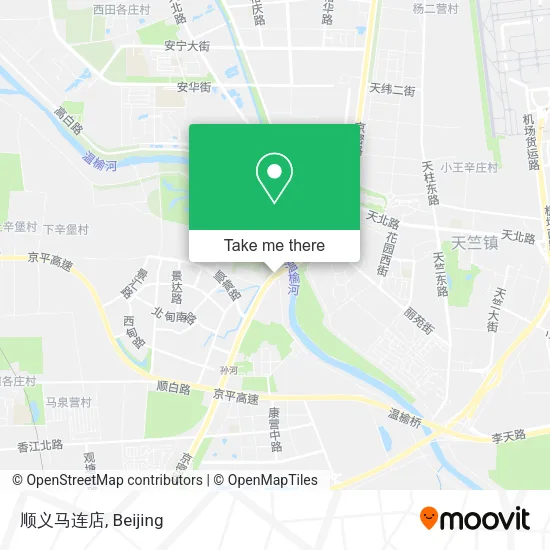 顺义马连店 map