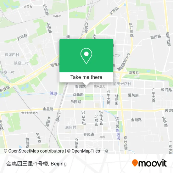 金惠园三里-1号楼 map