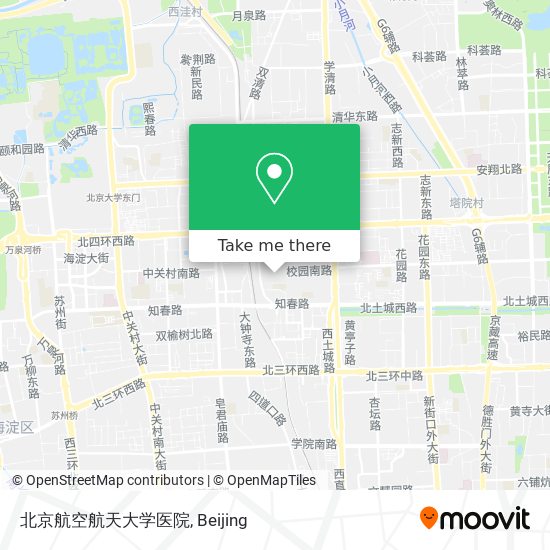 北京航空航天大学医院 map