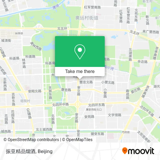 振亚精品烟酒 map
