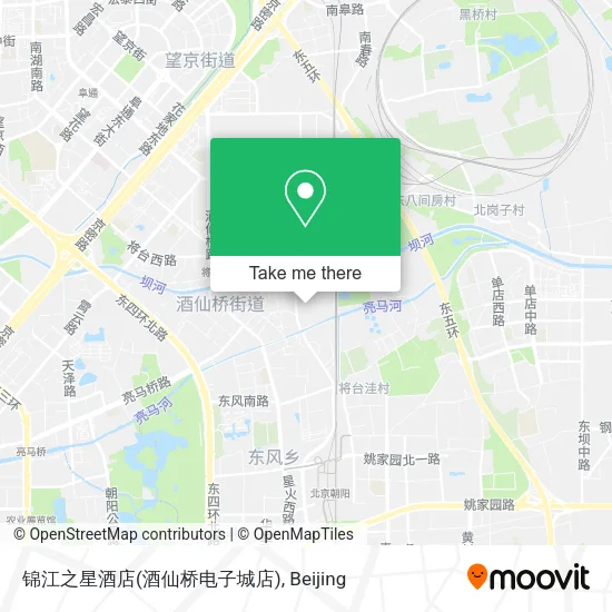 锦江之星酒店(酒仙桥电子城店) map