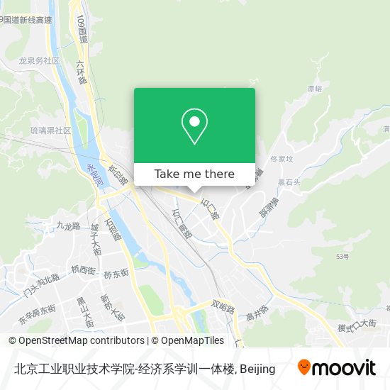 北京工业职业技术学院-经济系学训一体楼 map