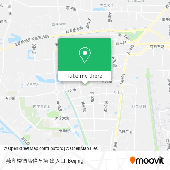 燕和楼酒店停车场-出入口 map