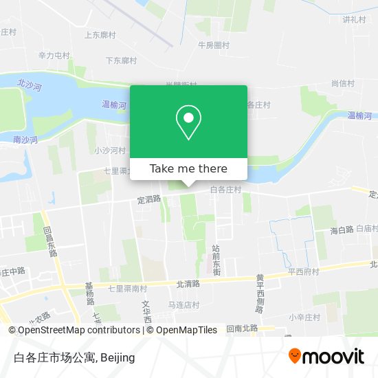 白各庄市场公寓 map