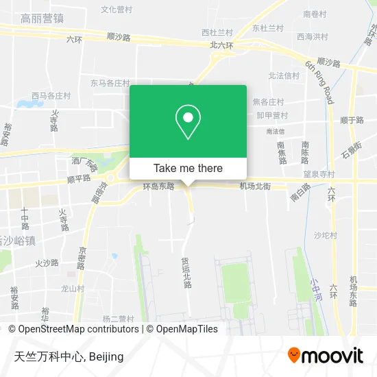 天竺万科中心 map