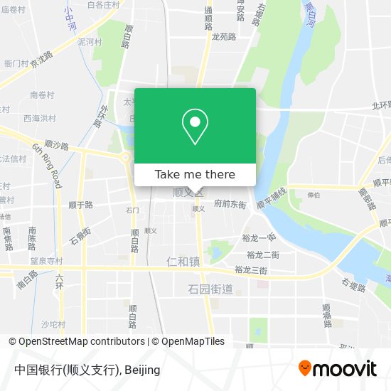 中国银行(顺义支行) map
