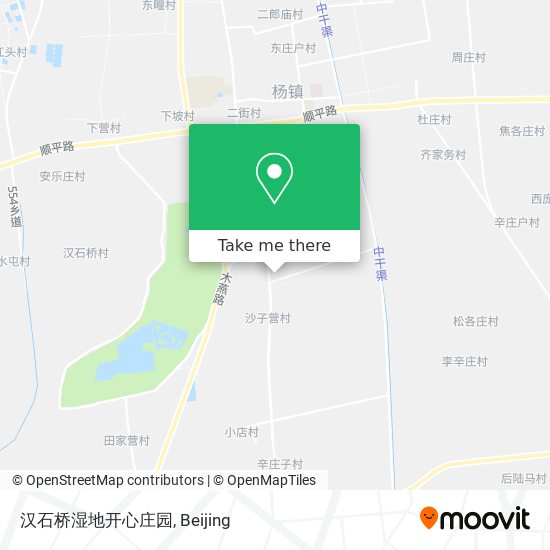 How To Get To 汉石桥湿地开心庄园in 杨镇地区by Bus Or Metro