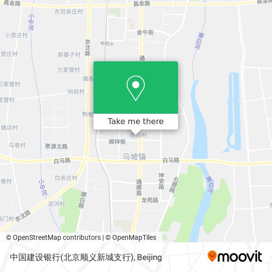 中国建设银行(北京顺义新城支行) map