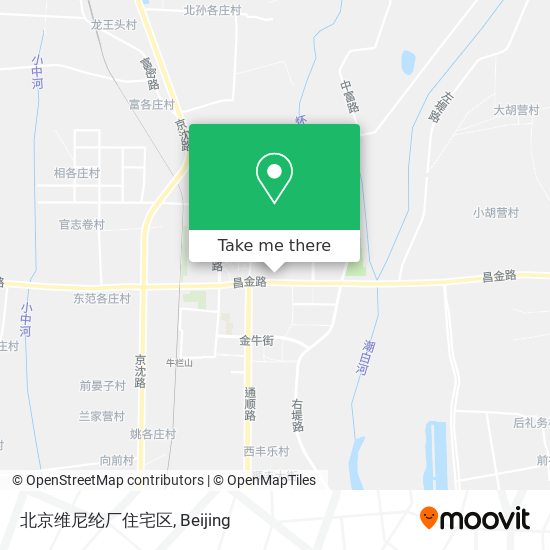 北京维尼纶厂住宅区 map