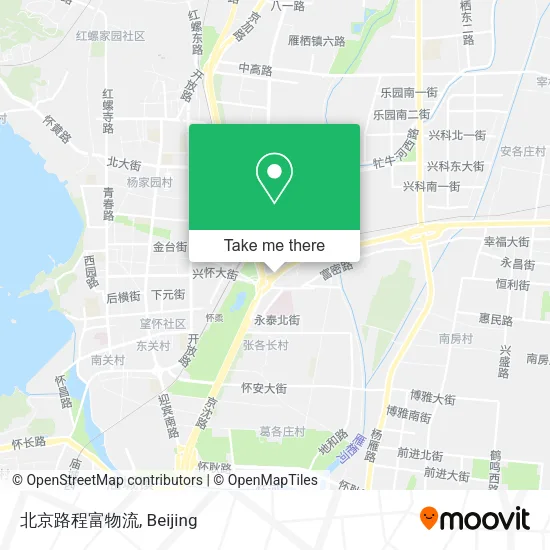 北京路程富物流 map