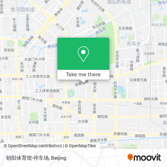 朝阳体育馆-停车场 map