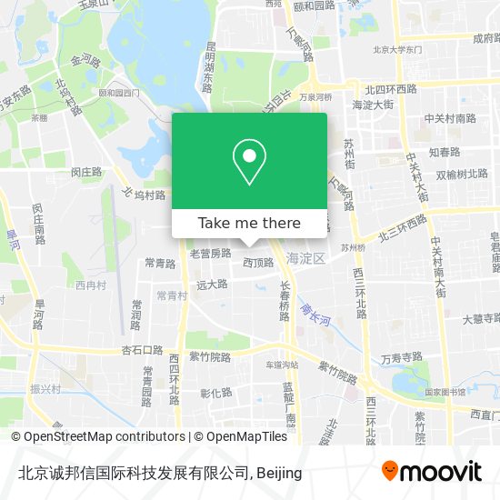 北京诚邦信国际科技发展有限公司 map