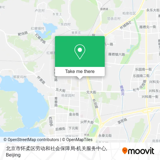 北京市怀柔区劳动和社会保障局-机关服务中心 map