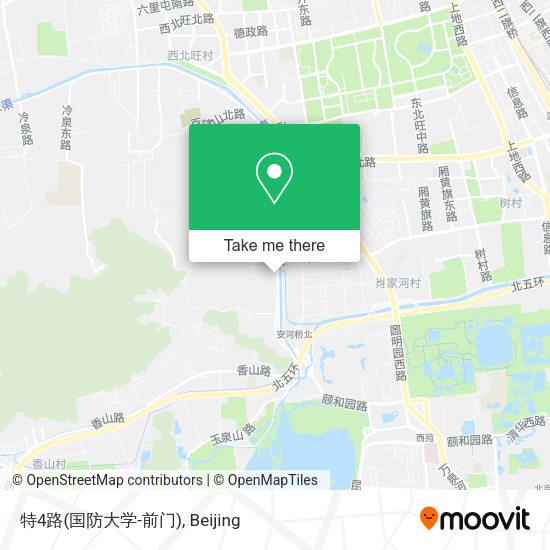 特4路(国防大学-前门) map