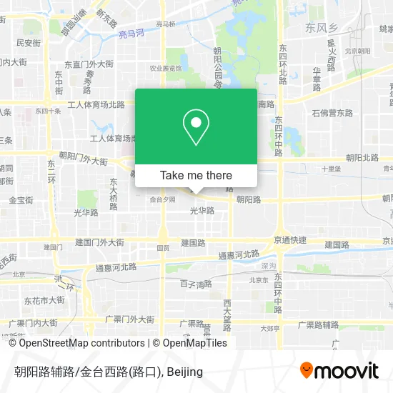 朝阳路辅路/金台西路(路口) map