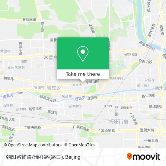 朝阳路辅路/瑞祥路(路口) map