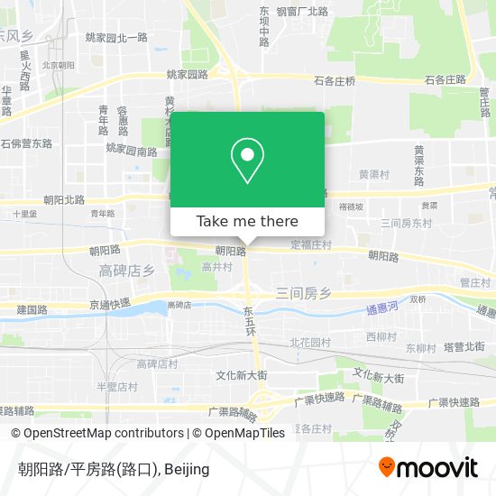 朝阳路/平房路(路口) map