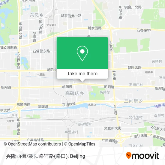 兴隆西街/朝阳路辅路(路口) map
