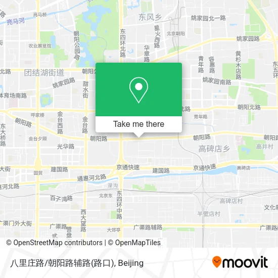 八里庄路/朝阳路辅路(路口) map