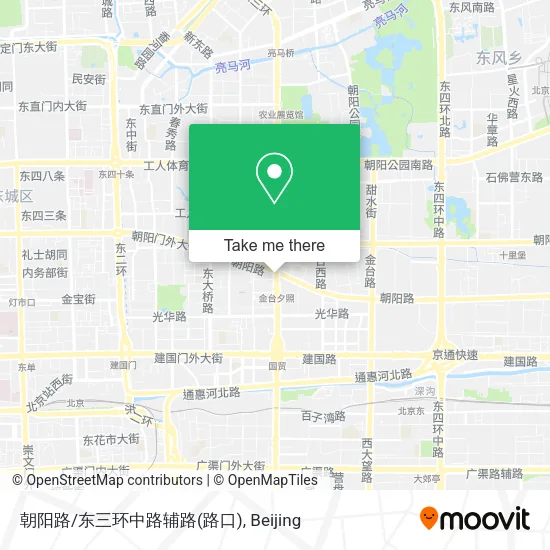 朝阳路/东三环中路辅路(路口) map