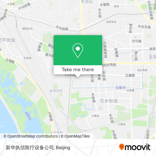 新华执信医疗设备公司 map