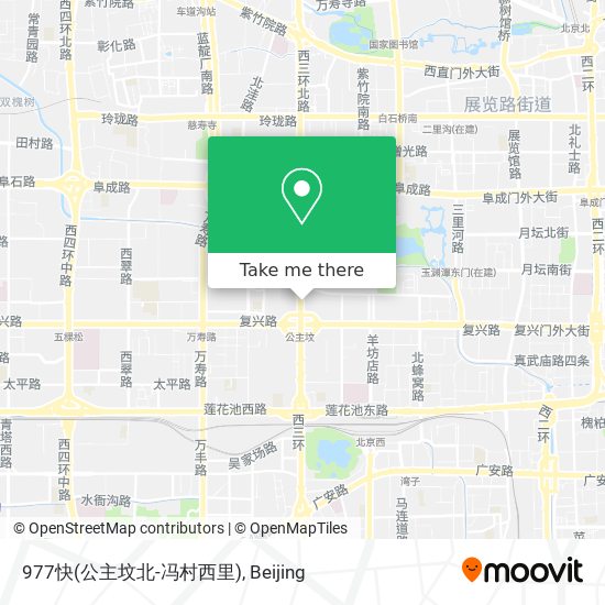 977快(公主坟北-冯村西里) map