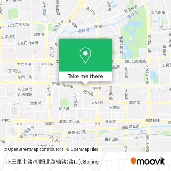 南三里屯路/朝阳北路辅路(路口) map