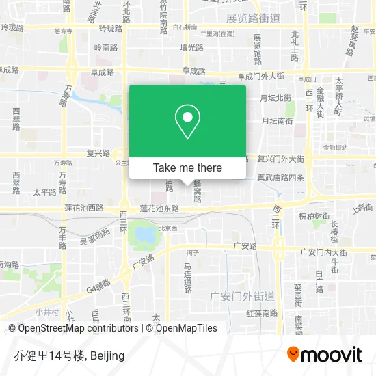 乔健里14号楼 map