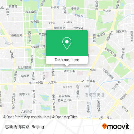 惠新西街辅路 map