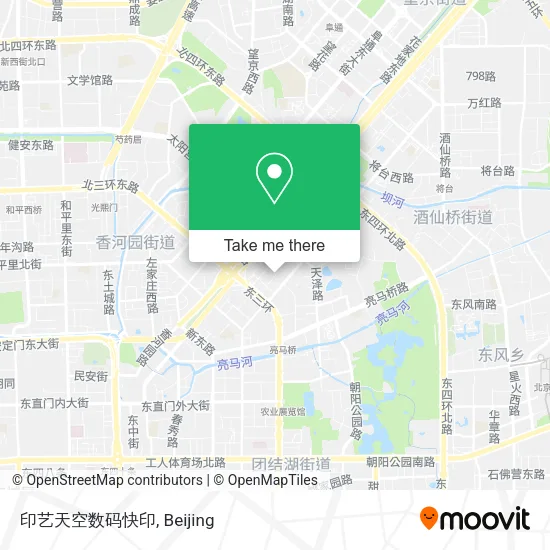 印艺天空数码快印 map