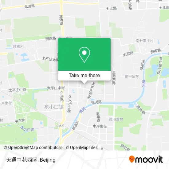 天通中苑西区 map