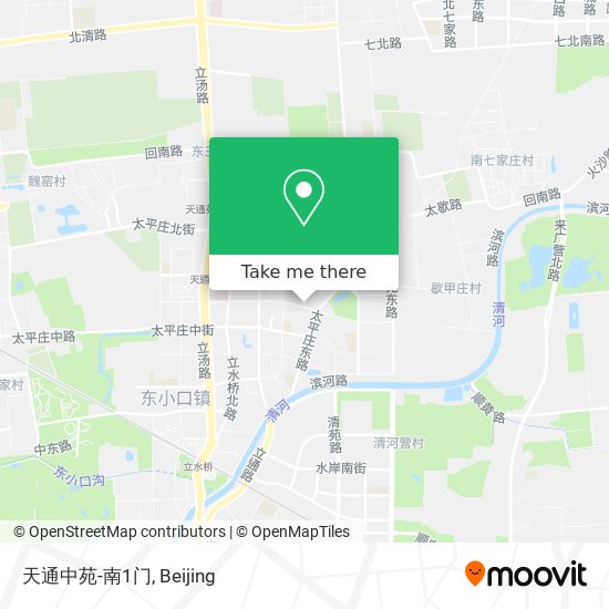 天通中苑-南1门 map