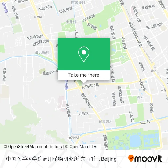 中国医学科学院药用植物研究所-东南1门 map