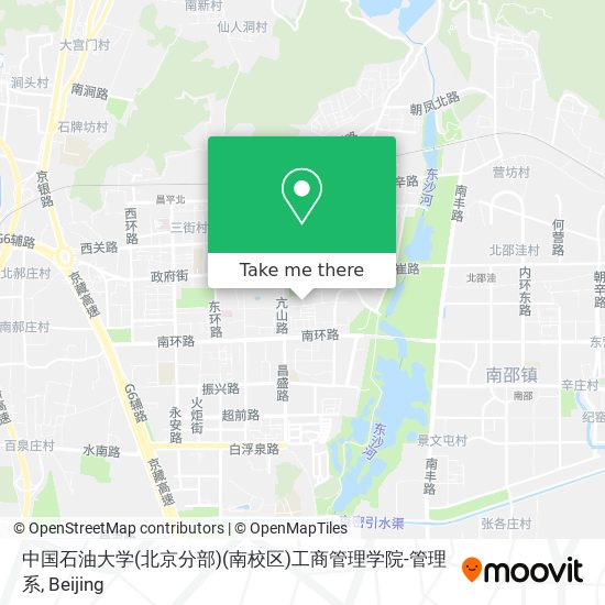 中国石油大学(北京分部)(南校区)工商管理学院-管理系 map