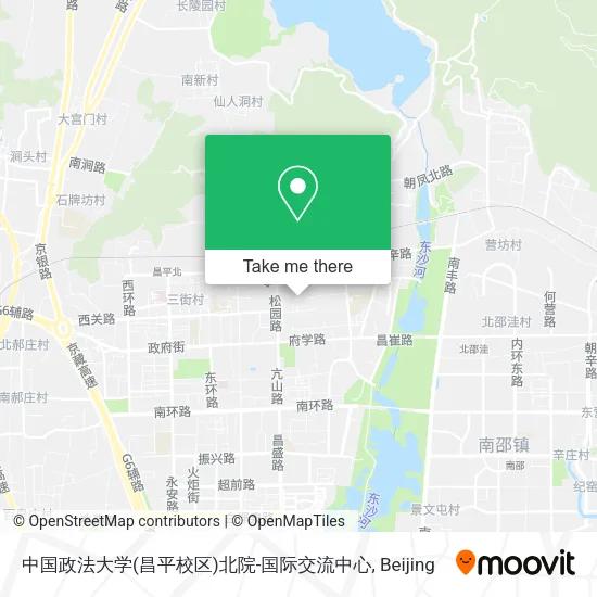 中国政法大学(昌平校区)北院-国际交流中心 map