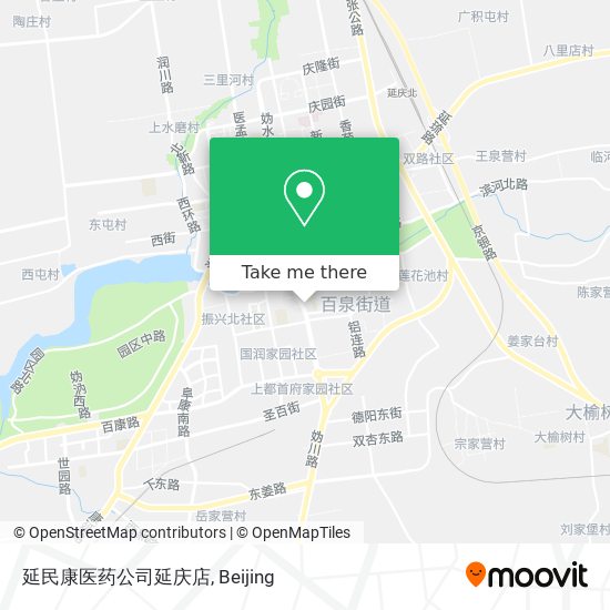 延民康医药公司延庆店 map