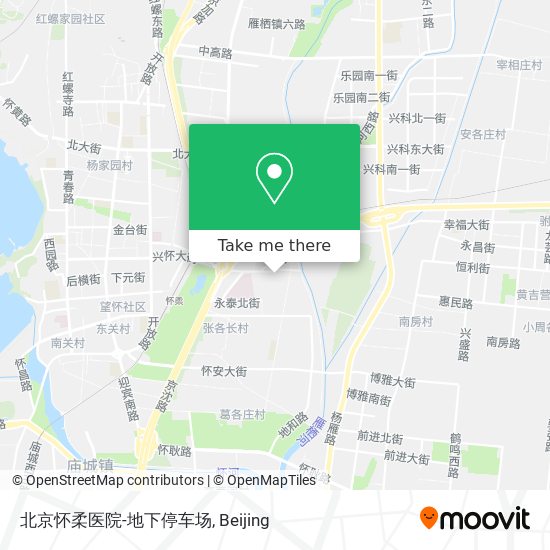 北京怀柔医院-地下停车场 map