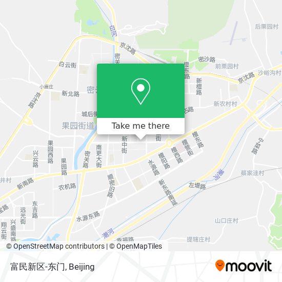 富民新区-东门 map