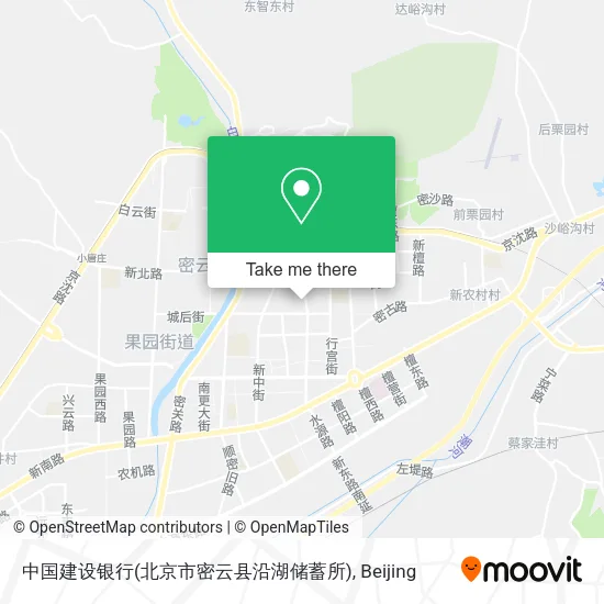 中国建设银行(北京市密云县沿湖储蓄所) map