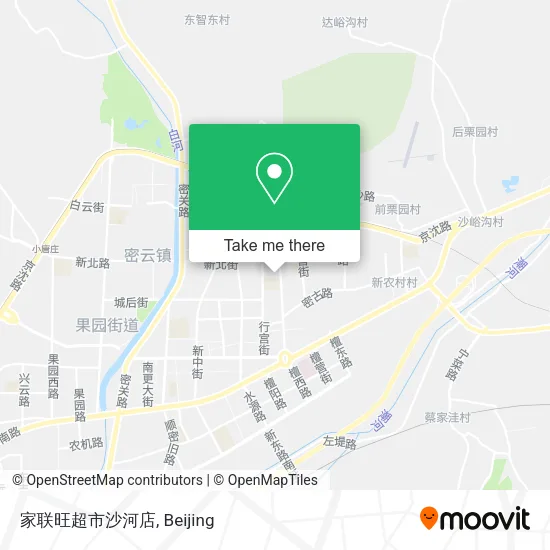 家联旺超市沙河店 map