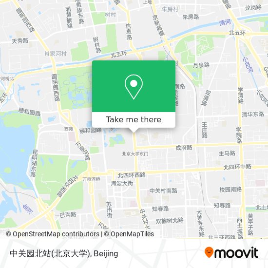 中关园北站(北京大学) map