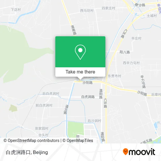 白虎涧路口 map