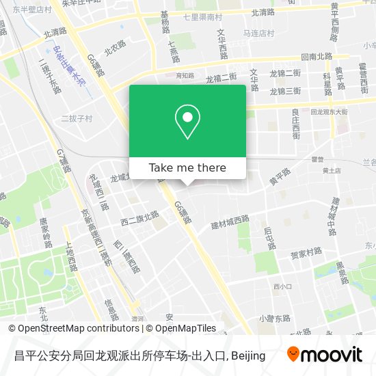 昌平公安分局回龙观派出所停车场-出入口 map