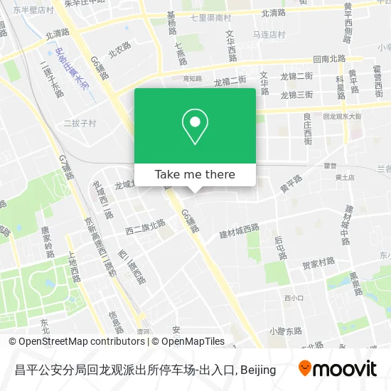 昌平公安分局回龙观派出所停车场-出入口 map